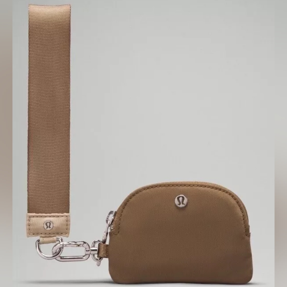 Lululemon Dual Pouch Wristlet Allspice / Trench NWOT - Picture 2 of 5
